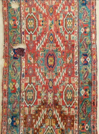 Persian Shahsevan Runner circa 1800 size:95 x 338 cm                        