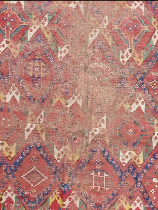 19th. Century Ersari Fragment size:150x235 cm                           