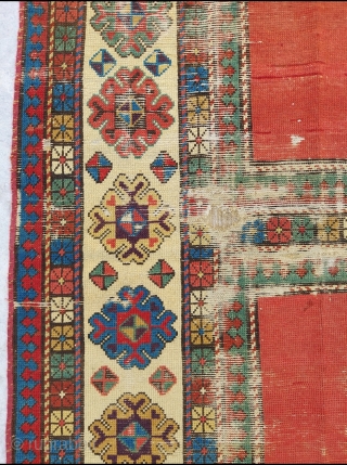 Early Caucasian Carpet circa 1800 size:111 x 224 cm                        