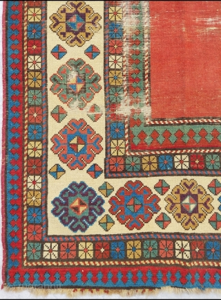 Early Caucasian Carpet circa 1800 size:111 x 224 cm                        