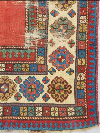 Early Caucasian Carpet circa 1800 size:111 x 224 cm                        