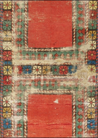 Early Caucasian Carpet circa 1800 size:111 x 224 cm                        