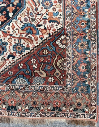 Persian Khamse Rug Circa 1880 size 175x275 cm                         