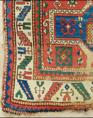 19th.Century Prayer Kazak Rug size: 105 x 180 cm                        
