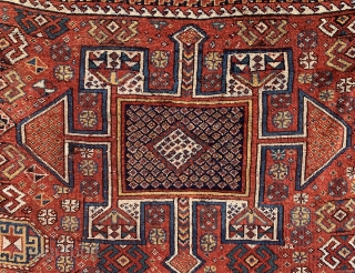  antique Khorrasan kurdish tent carpet. Circa 1870’s. Compare a similar example in Burn’s kurdish book 
Plate 99 with a similar design which is described as the hauzi or water tank design.  ...