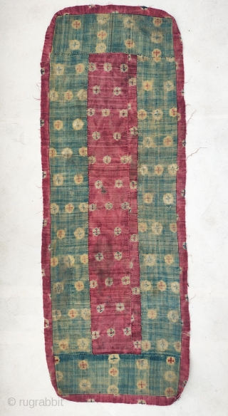 tibet, beautiful nambu monastic bench cover.all wool 19th c.                        