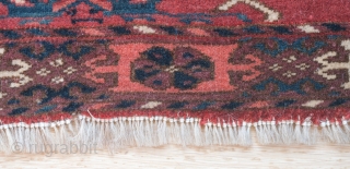 Tekke Torba fragment from the Pinner collection. Circa 1850.                        