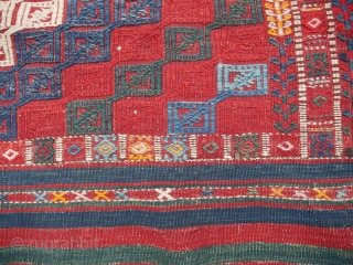 Lovely 19th century Bergama cicim in nearly perfect condition 
Size 120 x 150
48” x 60”                  