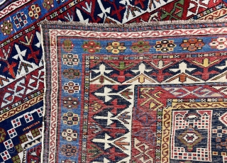 Antique Shirvan Rug All colours natural Circa 1890 Size.270x130 Cm                       