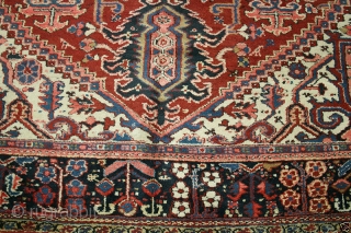 Very nice antique Heriz with Karaje weave. Is in awesome condition, measures 9'-10" x 11'-10" that fits in 10' x 12' size category.          