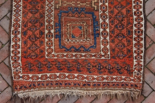 antique Quchan area Kurdi Baluch 147 x 81 cm (4ft 11"x 2ft 8") 1st quarter 20th century, all natural dyes, good overall condition

more info: richardvanrutten@gmail.com        