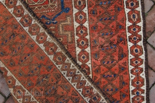 antique Quchan area Kurdi Baluch 147 x 81 cm (4ft 11"x 2ft 8") 1st quarter 20th century, all natural dyes, good overall condition

more info: richardvanrutten@gmail.com        