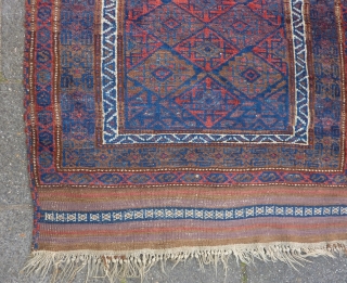 Baluch prayer rug, 138  x 92 cm., good pile, all natural dyes, no repairs.                  