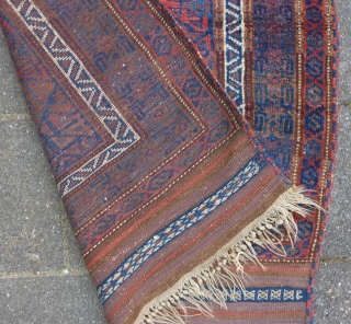 Baluch prayer rug, 138  x 92 cm., good pile, all natural dyes, no repairs.                  