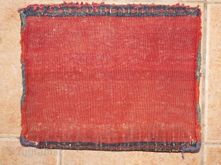 An Afshar small bag, 40 x 28 cm. around 1900, full pile                     