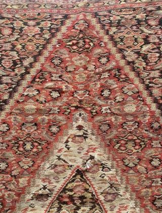 19th Century Senneh kilim with great condition and weaving quality. 125 x 180 cm. Probably towards mid 19th Century. Available.             