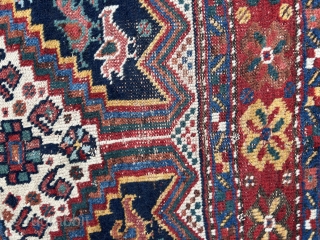 Persian Khamseh Rug | 5' 9" x 4' 1"

Age: Circa 1930

Material: Wool pile on wool foundation

Dimensions: 5' 9"  x 4' 1" ft          