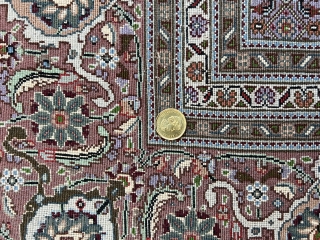 Persian Tabriz Mahi 50 Raj Rug | 8' 3" x 6' 9"

Age: Around 50 years

Material: Wool (cork wool) and silk pile on cotton foundation

Dimensions: 8' 3" x 6' 9"    