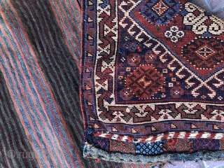 Antique Qashgai bag wonderful colors and very nice condition all original size 58x55 cm Circa 1880-1890                 