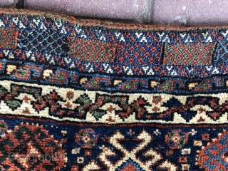 Antique Qashgai bag wonderful colors and very nice condition all original size 58x55 cm Circa 1880-1890                 