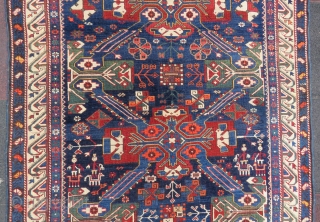 Antique Caucassian Zehkur rug wonderful colors and nice condition all original size 2,70x1,20 cm Circa 1880-1890                 