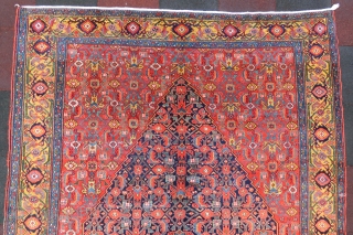 Antique Persian Bidikabat Gallerie Carpet wonderful colors and very nice condition all original size 5,10x2,10 cm ( 83 x 200 inches )  Circa 1900        