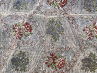 Antique Ottoman Bird design silk and gold thread work Textile 55x58 cm all original more a less circa 1800 AVAILABLE if need any more information please contact DM - E-mail  sahcarpets@gmail.com  ...