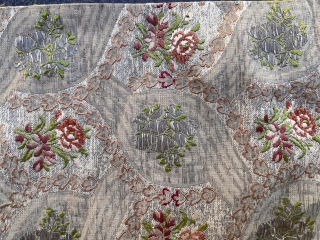 Antique Ottoman Bird design silk and gold thread work Textile 55x58 cm all original more a less circa 1800 AVAILABLE if need any more information please contact DM - E-mail  sahcarpets@gmail.com  ...