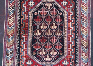Antique Ahirvan rug wonderful colors and excellent condition all original size 2,00x1,26 cm Circa 1900                  