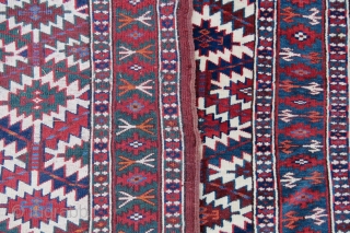 Turkoman asmalyk wonderful colors , excellent condition all original size 1,14x70 cm Circa 1900-1910                   