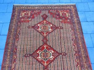 Antique Shiraz Hamadany wonderful colors and very nice condition all original size 3,28x2,20 cm Circa 1890                 