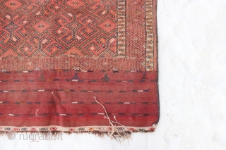 Turkmen Kilim ,Yomud,about a hundred years old,in excellent condition.                        