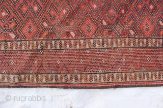 Turkmen Kilim ,Yomud,about a hundred years old,in excellent condition.                        