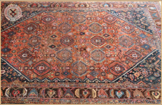 4445 - 
Semi-Antique SW Persian rug 
Very good condition
Size : 2.05m x 1.55m  9`6" x 5`1"                