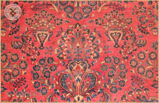American Saroq
Antique Saruq carpet circa 1900 wool on cotton foundation
Very good condition
Size : 3.66m x 2.69m  12`0" x 8`10"             