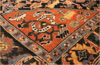 RG1194-
Semi-Antique Kashkuli rug, wool on wool foundation
Very good condition
Size : 1.73m x 1.30m  5`8" x 4`3"                