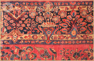 American Saroq
Antique Saruq carpet circa 1900 wool on cotton foundation
Very good condition
Size : 3.66m x 2.69m  12`0" x 8`10"             