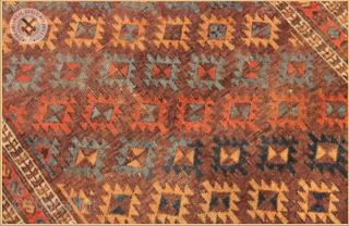 RG1138
Antique Baluch rug
Very good condition
Size : 1.33m x 0.83m  4`4" x 2`9"                    