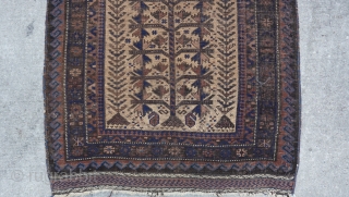Baluch Prayer tree of life 19th century Rug, size 2'10" x 4'4" (86 x 132 cm.)                 