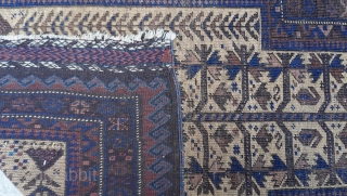Baluch Prayer tree of life 19th century Rug, size 2'10" x 4'4" (86 x 132 cm.)                 