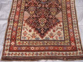 Caucasian Karabagh circa 1880 Rug, size is: (3'4" x 11'9" ft) (102 x 358 cm) very good original condition.              