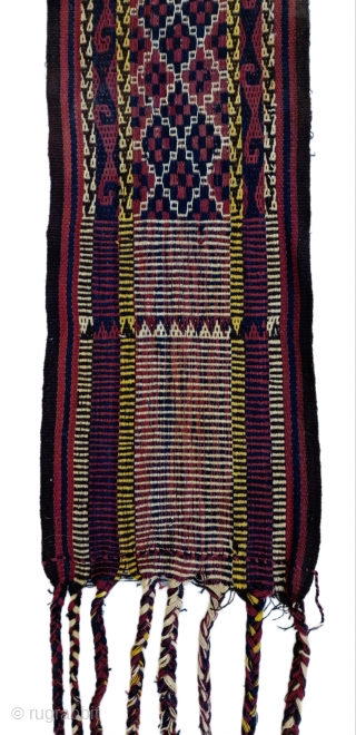 Antique Afghan Tent Band -Early 20th Century (1550x28cm)                         
