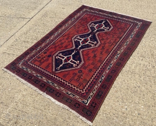 A classic rug circa 1900 Arab Baluch ? Size is  207 x 148 cm                  