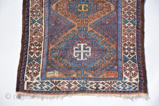 Colourful Antique Baluch rare design with animal motifs, very good condition, size is 132 x 80 cm                