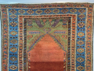 CENTRAL ANATOLIA KONYA LADIK.  1,60 X 1,28 mid 19th Century  EXCELLENT CONDITION FULL PILE  SOFT WOLL
for  more  info please  contact  info@anatoliantappeti.com     