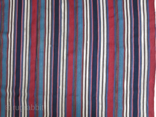 Shahsavan wool on wool warp faced woven jajim blanket, with saturated natural colors.. couple tiny small old repairs, soft handle, great condition. size : 89" x 70" --225 cm x 170   ...