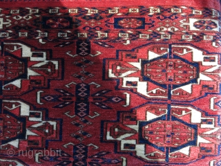 Tekke 12 gul torba face. Great condition extreme fine weave.. size : 49 " X 17 " - 125 cm X 43 cm  vedatkaradag@gmail.com        