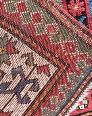 Caucasian carpet all colors natural dye size 184x112 cm                        