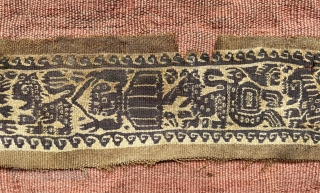 egypt kilim band fragmant size 43x7cm                           