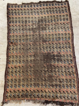 Kurdish fragmand carpet size 180x110cm                            